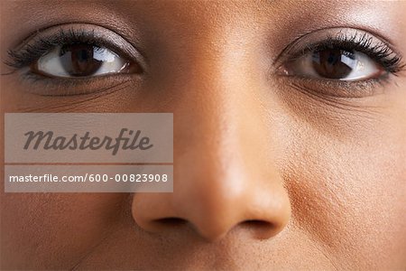 Close-Up of Woman's Face