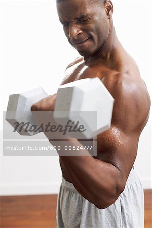 Man Lifting Weights