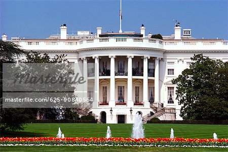 Fassade einer Regierung Gebäude, weißes Haus, Washington DC, USA