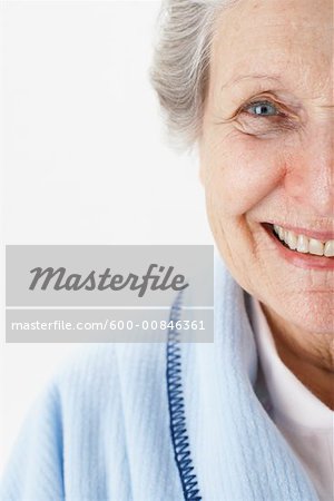 Portrait of Elderly Woman Smiling