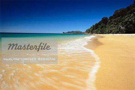 Strand von Abel Tasman Nationalpark, Neuseeland, Südinsel