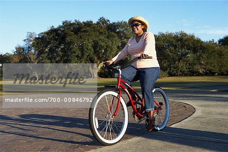 Frau A Fahrradfahren