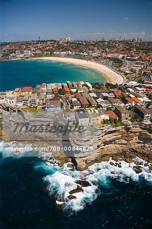 Overview of Bondi, Sydney, New South Wales, Australia