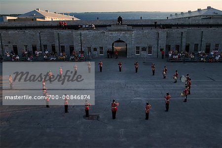 Sonnenuntergang Zeremonie, Fort Henry, Kingston, Ontario, Kanada
