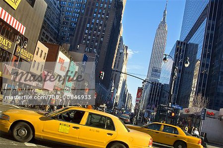 Kabinen auf der 8th Avenue, New York, New York, USA