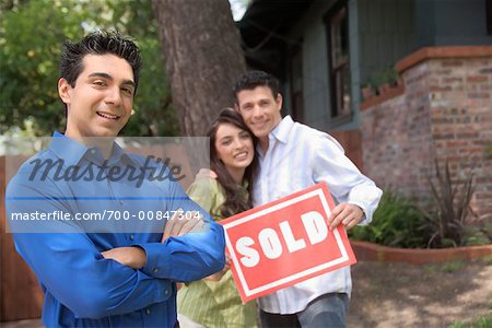 Agent immobilier avec Couple