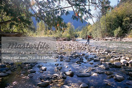 Man Fly Fishing