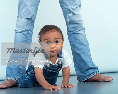 Baby at Mother's Feet