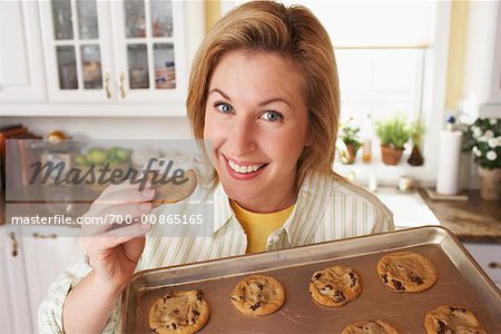 Woman Baking Cookies