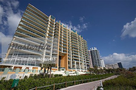 Extérieur du bâtiment, South Miami Beach, Miami, Florida, USA