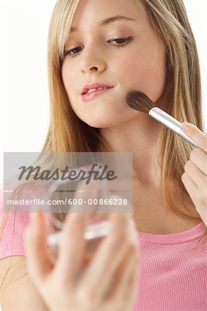 Girl Applying Make-Up