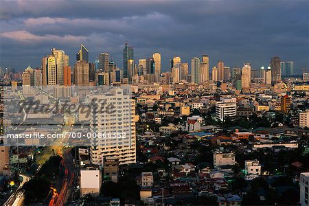 Vue d'ensemble de la ville, Manille, Philippines