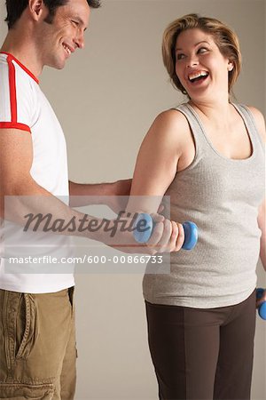 Woman With Personal Trainer