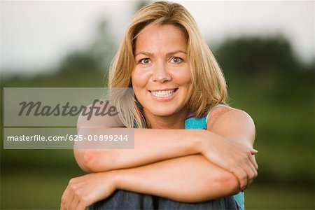 Porträt einer reifen Frau lächelnd