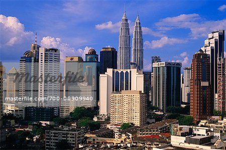 Kuala Lumpur Skyline, Financial District, Malaisie Kuala Lumpur Skyline, Financial District, Malaisie