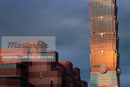 City Hall and Taipei 101, Taipei, Taiwan