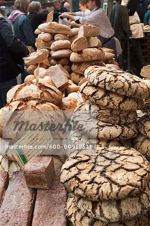 Pains, Borough Market organique, Londres, Angleterre