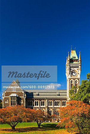 Uhrturm, Universität von Otago, Dunedin, Otago, Südinsel, Neuseeland