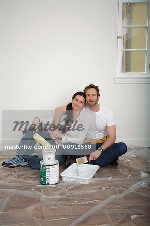 Couple Painting House