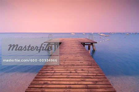 Dock on Lake, Lago di Garda, Italy