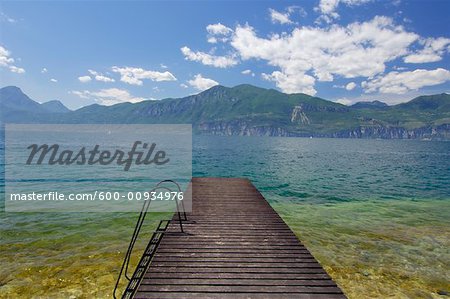Dock on Lake, Lago di Garda, Italy