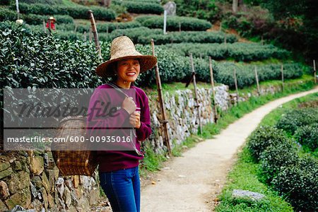 Portrait of Tea Picker, Hangzhou, China