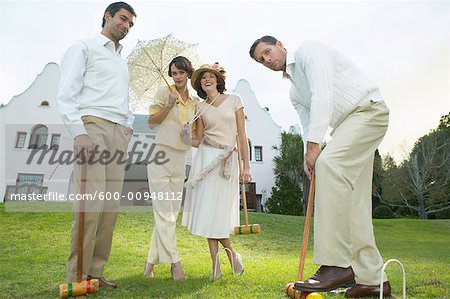 People Playing Croquet