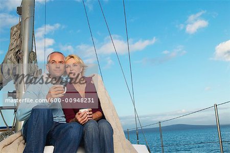 Couple sur Yacht