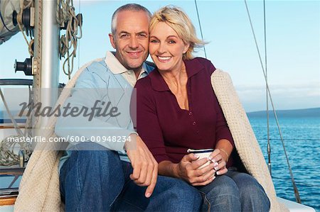 Portrait of Couple on Yacht