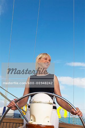 Woman on Yacht