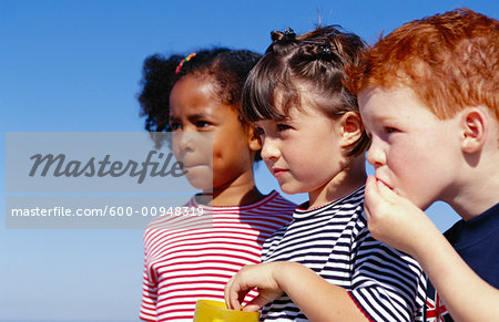 Children Eating Outdoors