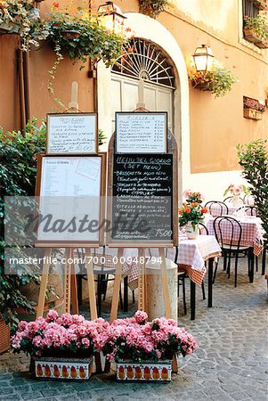 Café trottoir, Rome, Italie