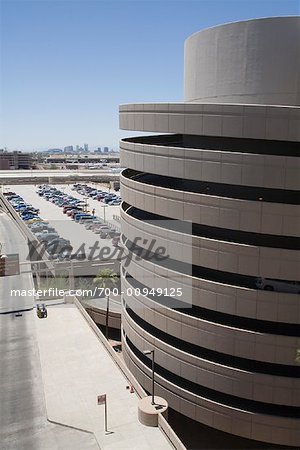 Parking Lot, aéroport International de Phoenix Sky Harbour, Phoenix, Arizona, USA