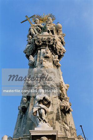 Heilige Dreifaltigkeit Spalte, Szentharomsag Platz, Budapest, Ungarn