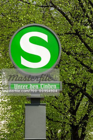 Unter den Linen Station Sign, Berlin, Germany