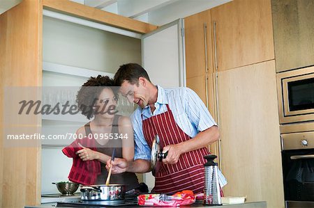 Couple Making dîner