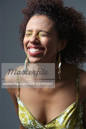 Portrait of Woman Laughing
