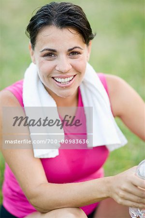 Portrait de femme en plein air