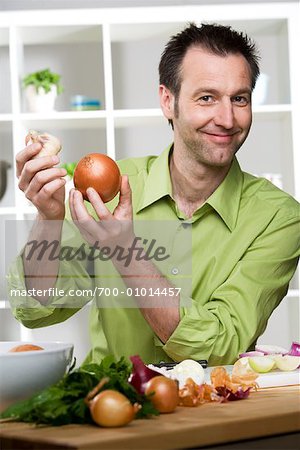 Man Holding Onion