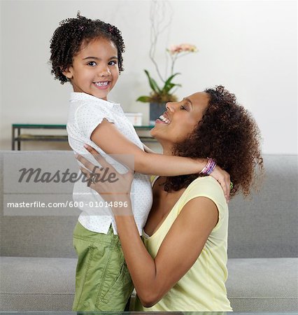 Mother and Daughter at Home