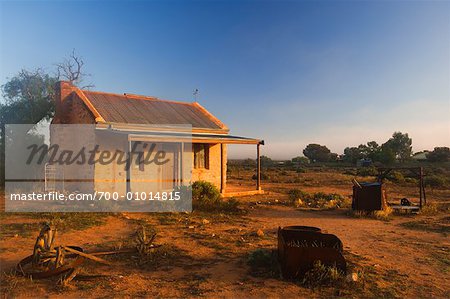 Abandonné la maison, Silverton, New South Wales, Australie