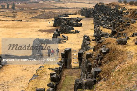 Inka Ruinen von Sacsayhuaman in der Nähe von Cusco, Peru