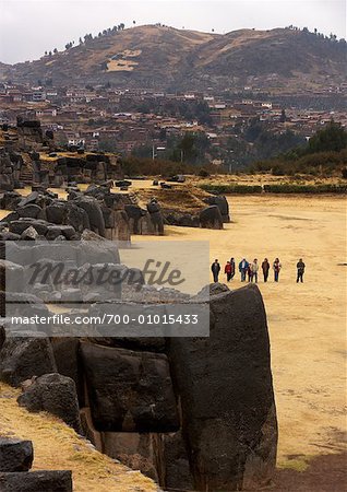 Incan Ruins of Sacsayhuaman Near Cusco, Peru