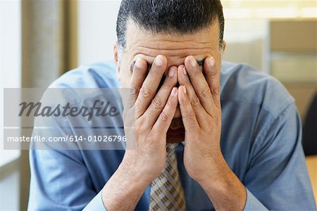Stressed businessman
