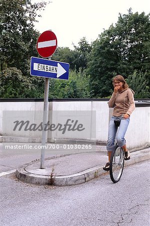 Woman on Unicycle