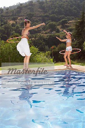 Mother and Daughter Playing