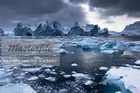 Icebergs, Arctic Circle, Greenland