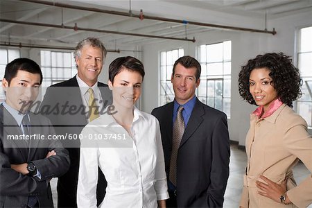 Gruppenfoto der Geschäftsleute