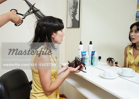 Woman at Hair Salon