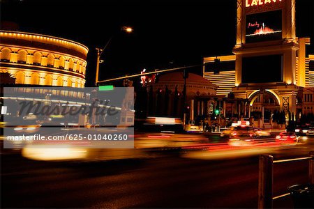 Circulation sur une rue, Las Vegas, Nevada, USA
